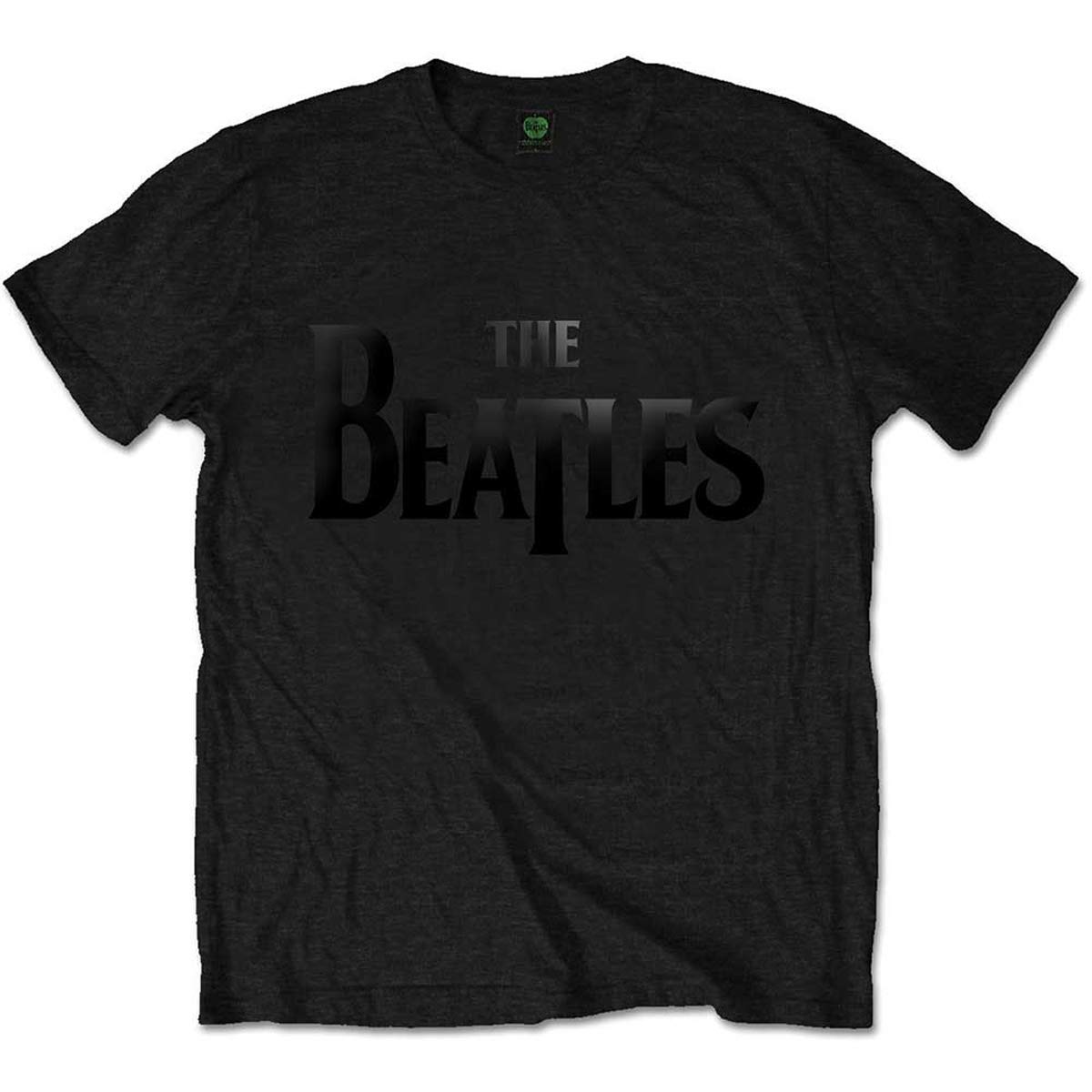 The Beatles Men's Drop T Black Cotton T-Shirt - Vintage Band Tee for Casual Wear & Music Fans