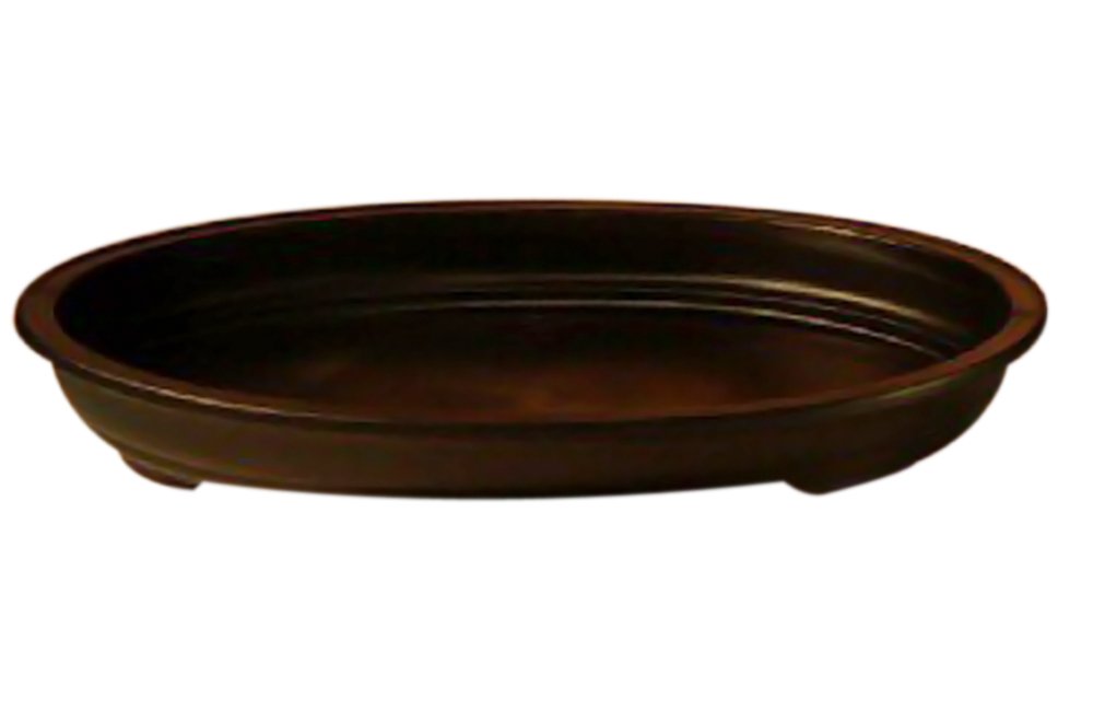 Premium Black Humidity Drip Bonsai Tray - Oval Shaped Multi-Use Bonsai Pot for Indoor Plants, Home Decor & Zen Garden Accessories - Perfect for Orchids, Succulents & Bonsai Tree Care