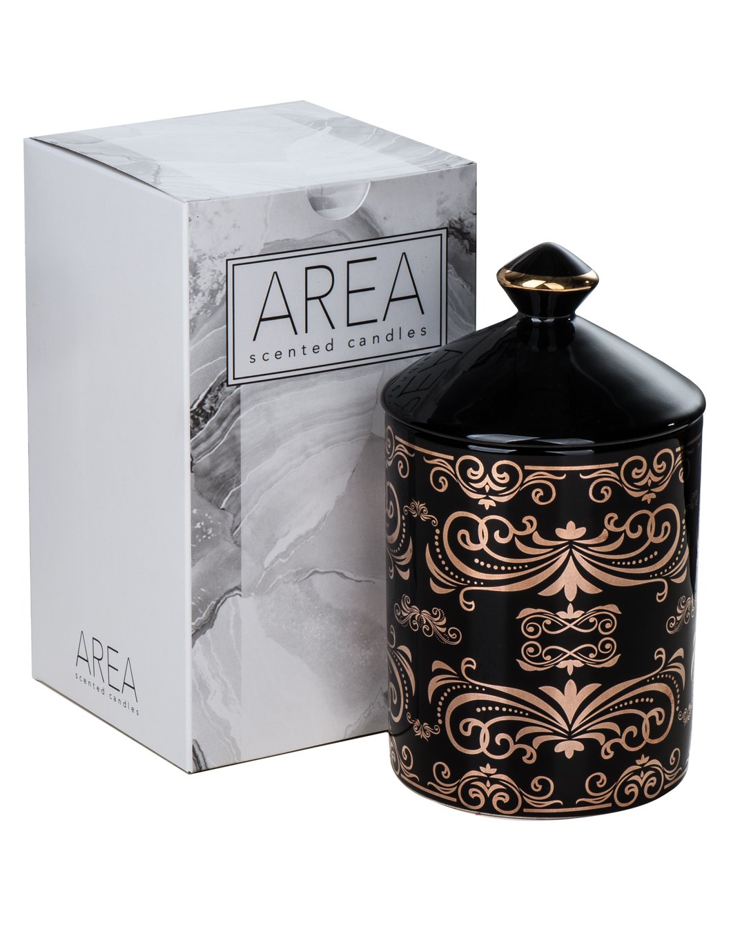 Area Scented Candles - 100% Natural Soy Wax Aromatherapy Candle with Rose Fragrance | Relaxing Home Decor for Bedroom, Bath & Living Room | Loft Design Gift Idea
