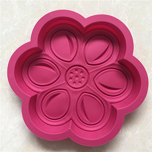 Premium Large Flower Silicone Mold for Baking - Cake, Pizza, Mooncake & Dessert Making - Non-Stick Flexible Baking Pan for Home Chefs and Party Treats