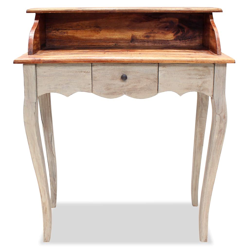 Solid Reclaimed Wood Writing Desk 31.5