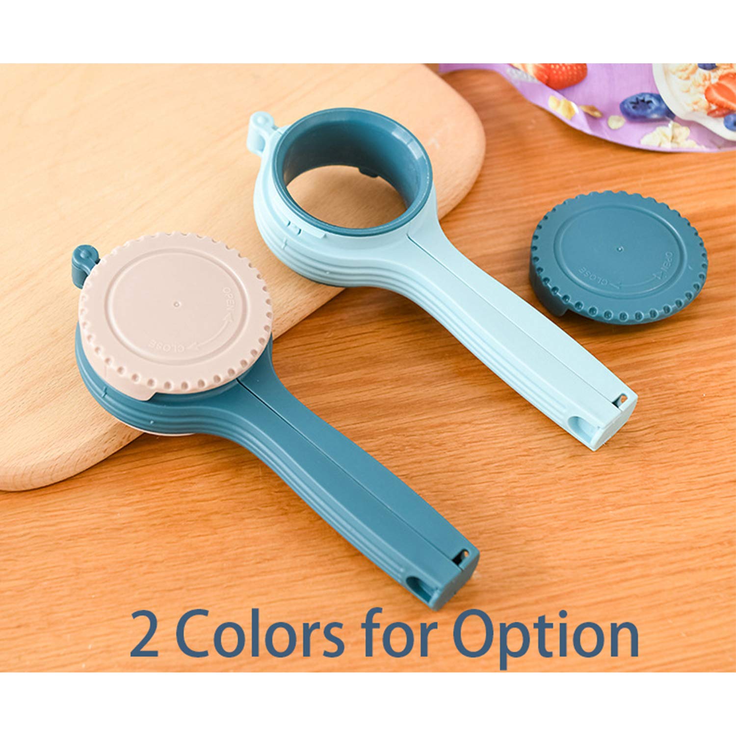 Premium Food Bag Clips with Pour Spouts - Large Plastic Bag Sealer for Kitchen Storage & Organization | Ideal for Chips, Cereal, Flour & Bulk Food Containers
