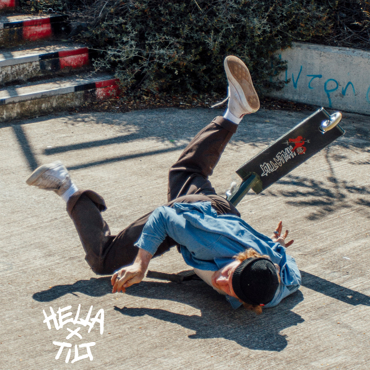 Hella x TiLT Skateboard Grip Tape - Non-Slip Sandpaper Surface for Enhanced Board Control - Perfect for Street Skating, Longboarding & Skatepark Tricks