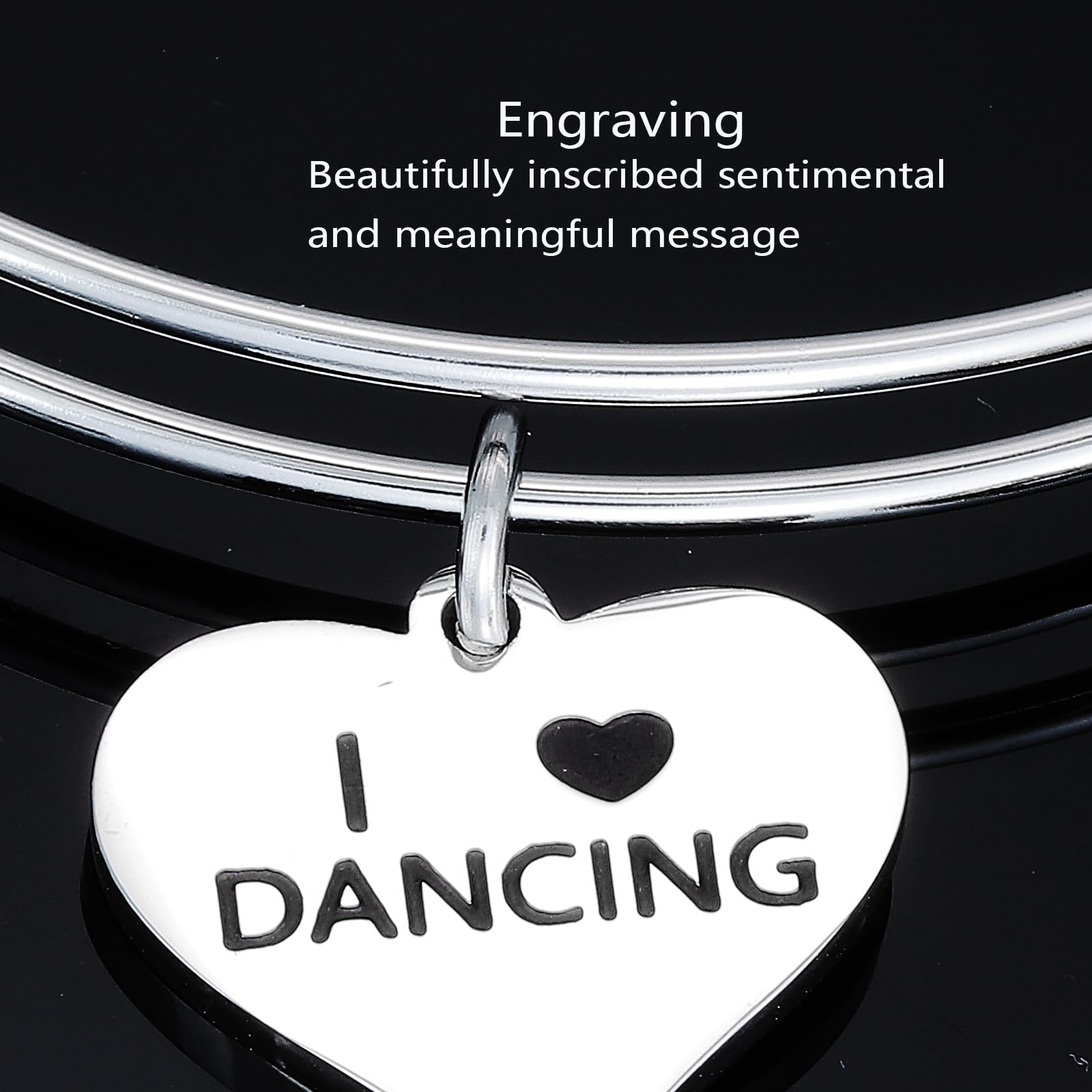 HUTIMY Dance Bracelet for Teen Girls & Women - Ballet Teacher Birthday Gift, Dance Charm Jewelry for Dancers - Perfect for Dance Recitals, Ballet Performances & Dance Class Accessories