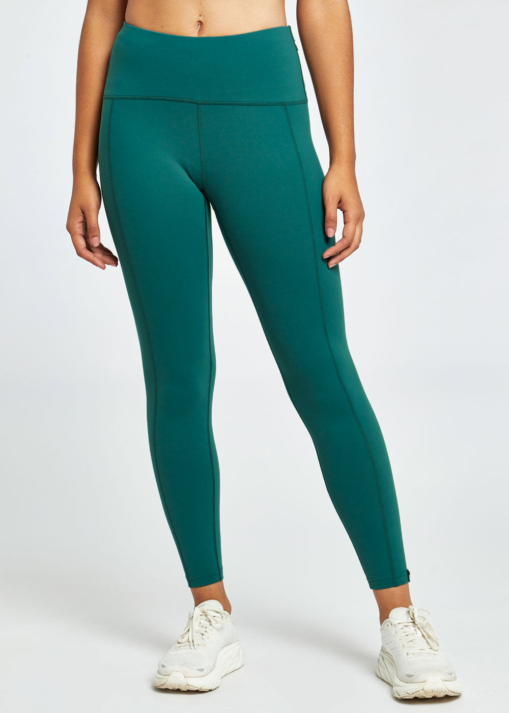 Mo Women's High-Waisted 7/8 Running Tights - Breathable Workout Leggings for Yoga, Gym & Outdoor Jogging