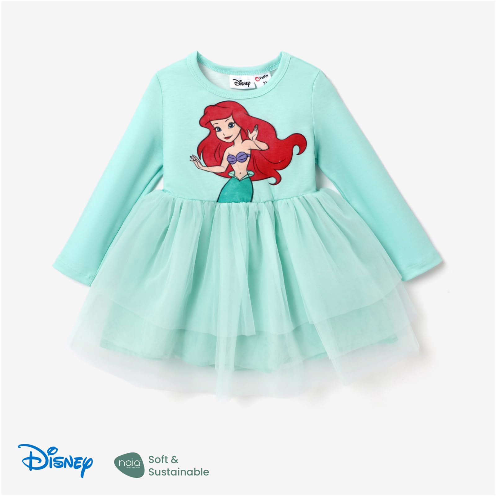 Disney Princess Rapunzel & Belle Tutu Dress for Toddler Girls - Mesh Overlay Birthday Party Costume | Perfect for Halloween, Dress-Up, and Fairy Tale Themed Parties