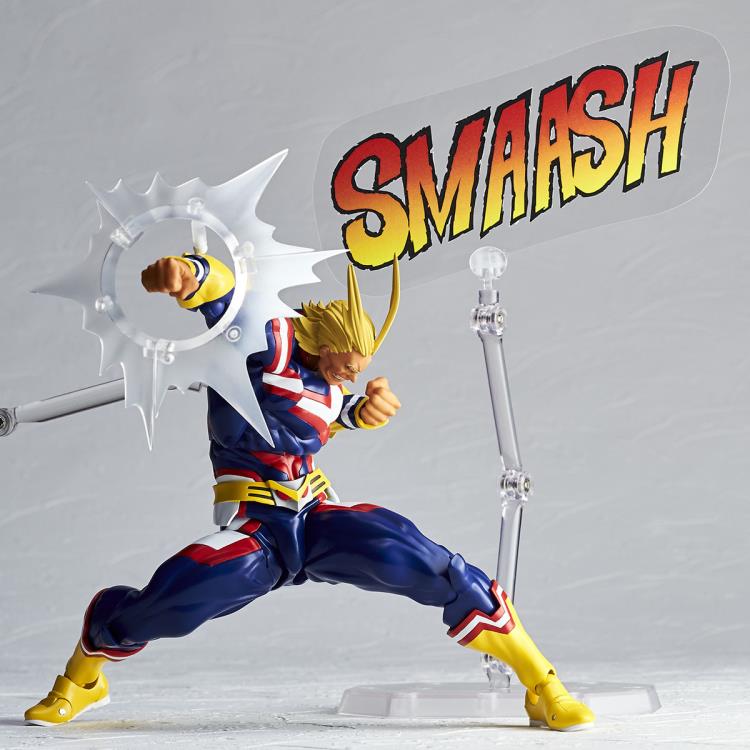 Amazing Yamaguchi Revoltech All Might Action Figure - My Hero Academia Anime Collectible for Display & Play