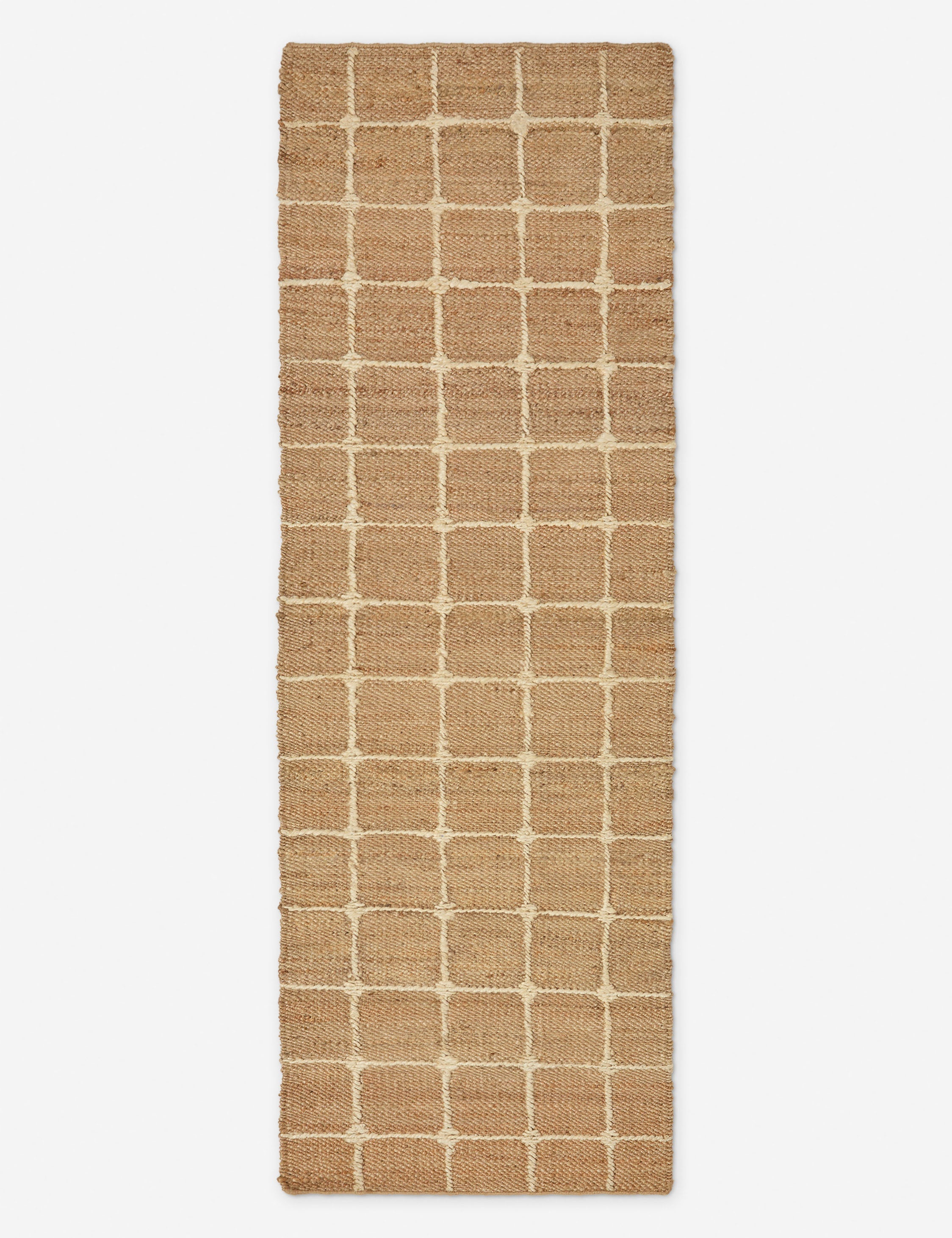 Jake Arnold Natural Flatweave Jute Rug Swatch 12x12 - Eco-Friendly Home Decor for Living Room, Bedroom & Office