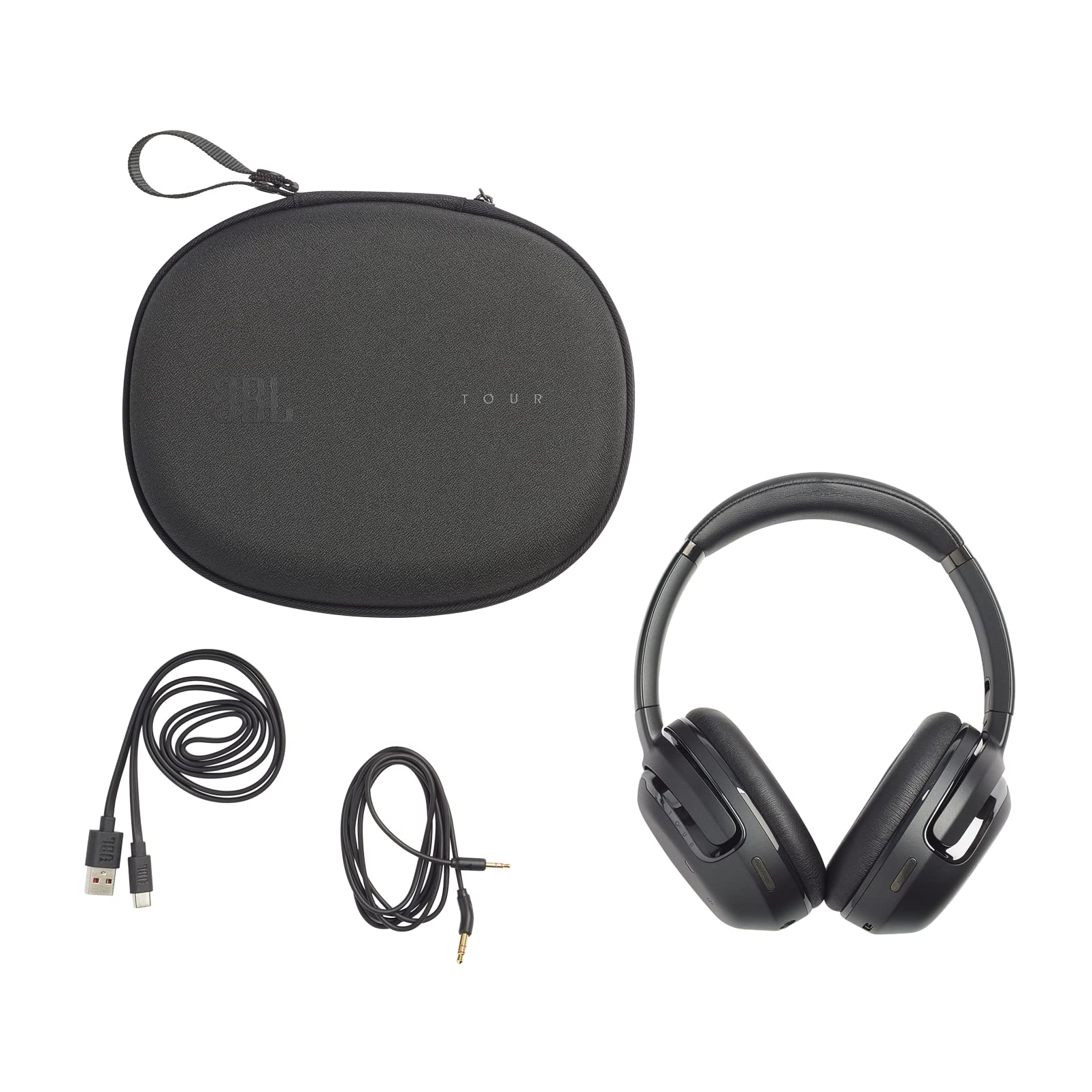 JBL Tour One M2 Wireless Over-Ear Headphones with Active Noise Cancelling, 50-Hour Battery Life, Bluetooth 5.3, Hi-Res Audio - Perfect for Travel, Work & Home Office (Black)