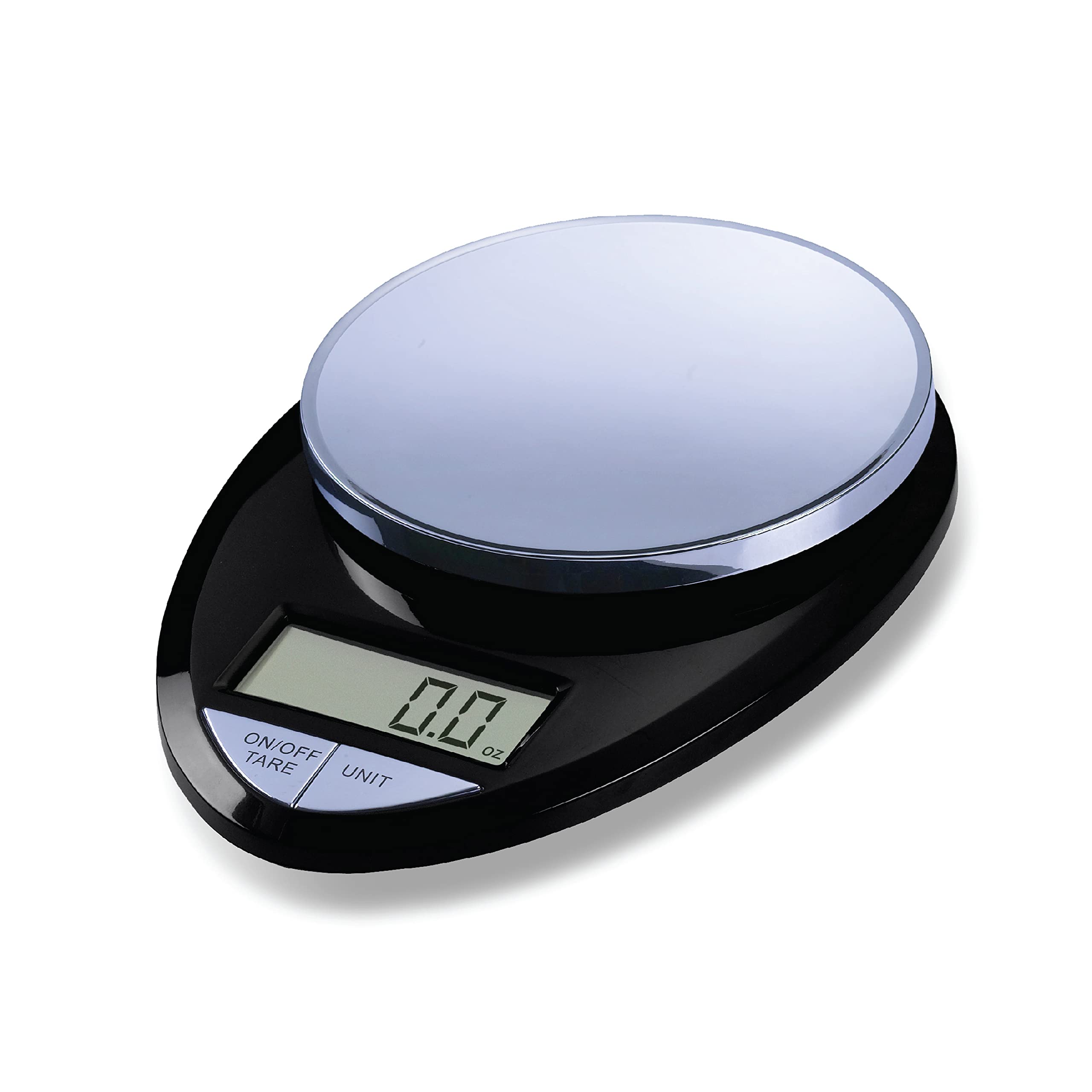 EatSmart Precision Pro Digital Kitchen Scale - 0.1g Accuracy, 11lb Capacity, Black Chrome - Perfect for Baking, Cooking, Meal Prep & Portion Control