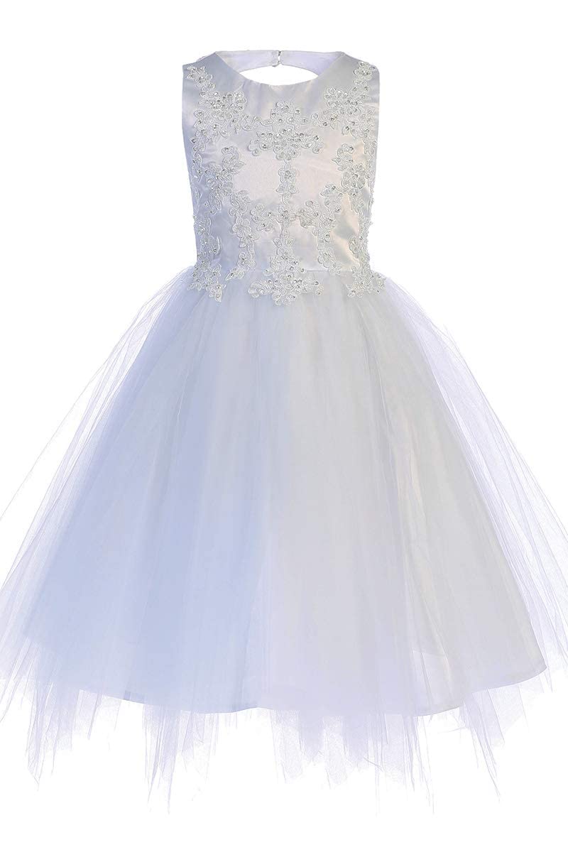 First Communion Dresses for Girls Age 7-16 | Holy White 1st Communion Gowns | Flower Girl Dresses for Church Ceremony & Special Occasions