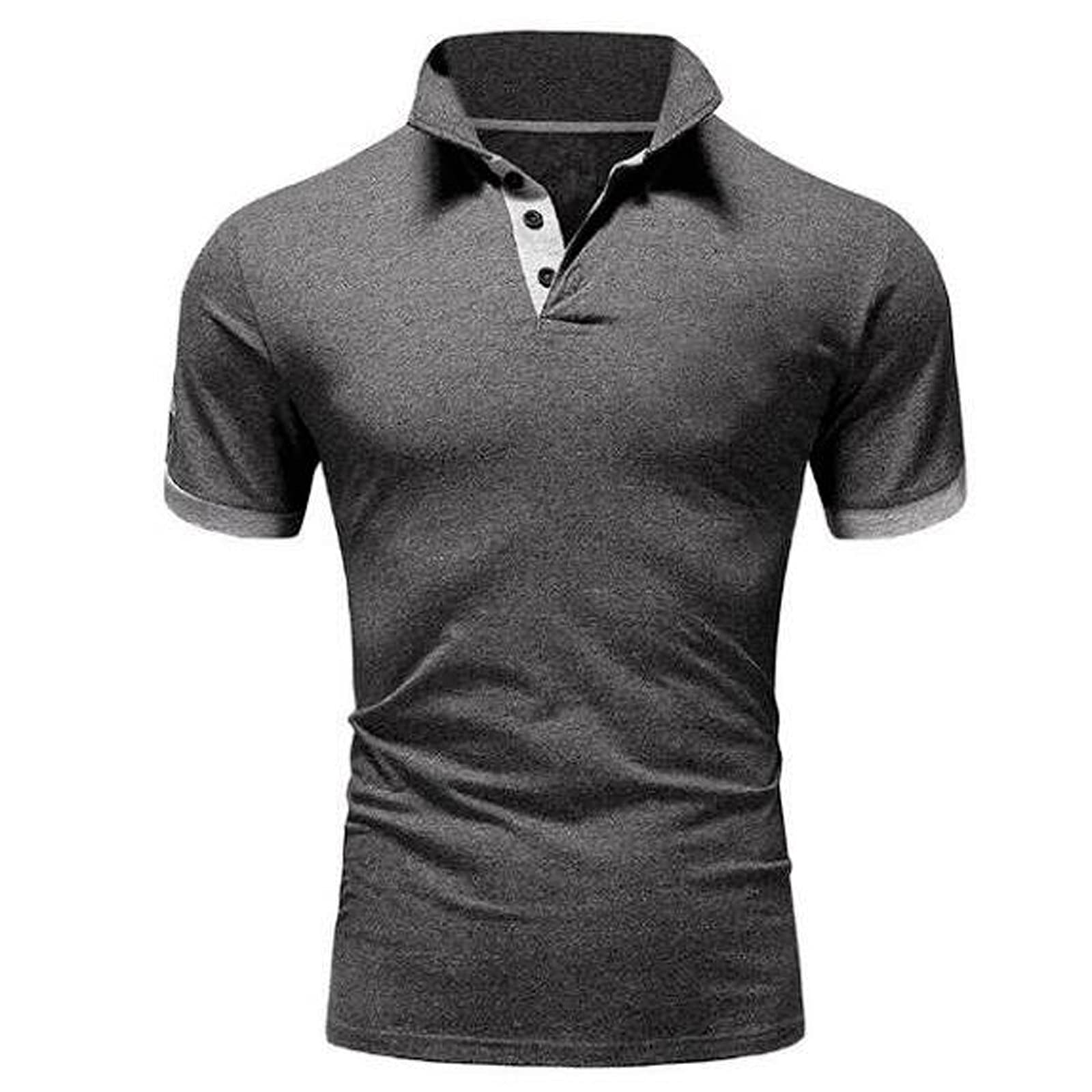 Wintialy Men's Slim Fit Short Sleeve T-Shirt | Casual Contrast Color Patchwork Tee | Perfect for Everyday Wear, Outings & Street Style Fashion