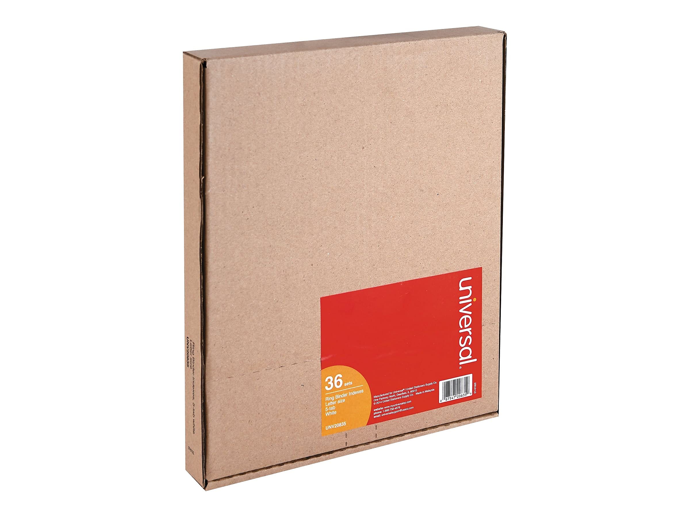 Economy Tab Dividers - 36 Sets per Box, 5-Tab Index Dividers for Organizing Files, Folders, and Documents - Perfect for Office, School, and Home Organization