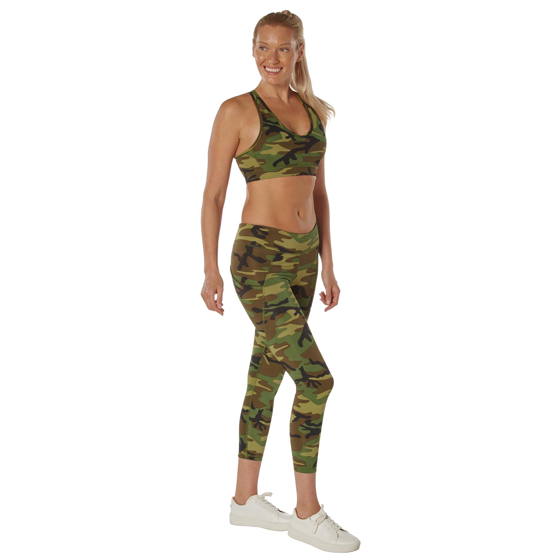 Rothco Women's Camouflage Sports Bra - Breathable Workout Top for Running, Yoga & Outdoor Activities