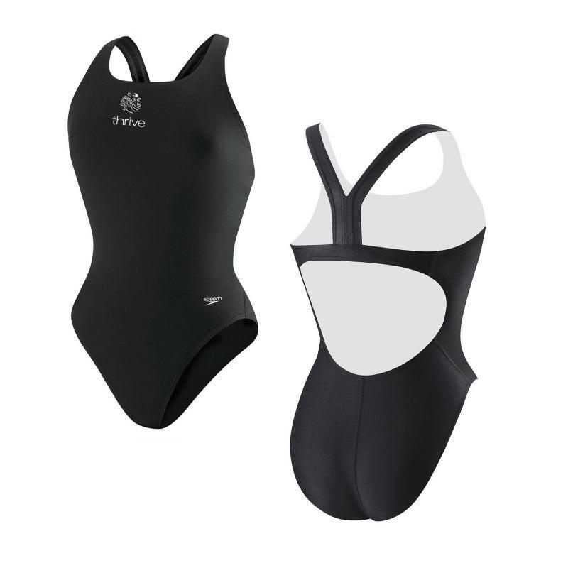 Lewisville Thrive Speedo Super Proback Swim Training Fins with Logo - Perfect for Competitive Swimming & Water Aerobics