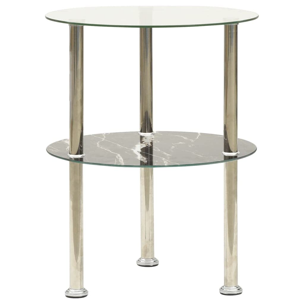 2-Tier Side Table with 15