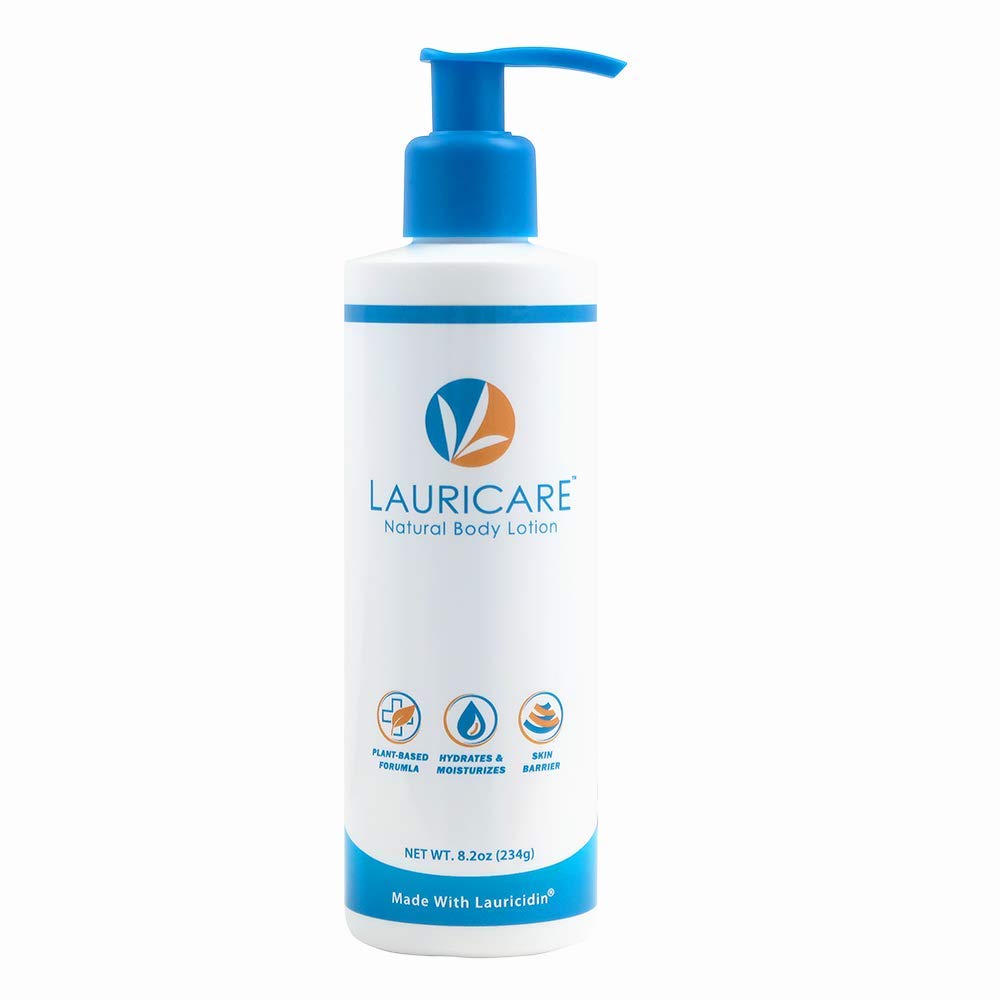 Natural Body Lotion with Lauricidin for Dry Skin Relief | Hydrating Moisturizer for Sensitive Skin | Perfect for Daily Use & Winter Care