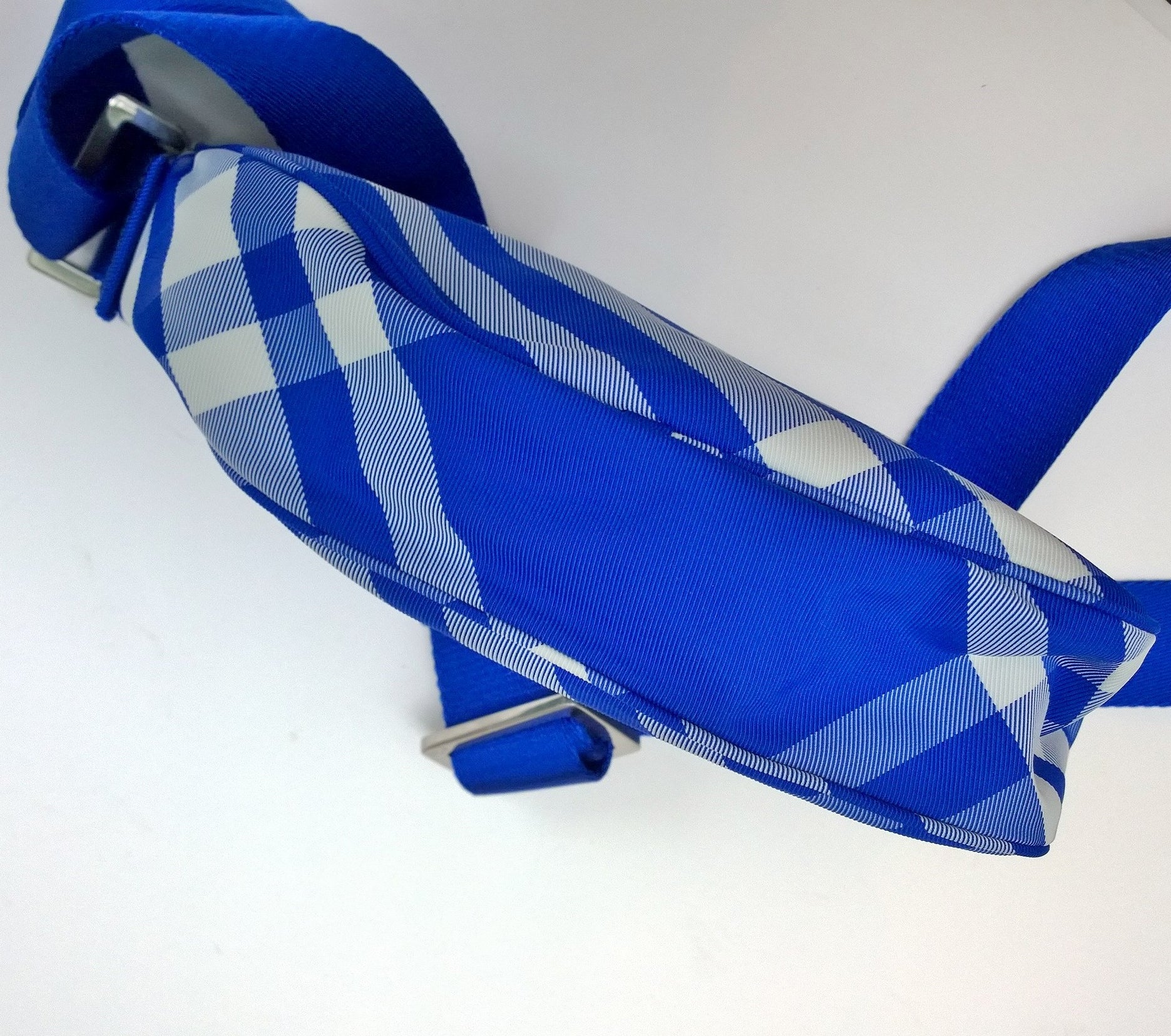 Burberry Shield Blue Check Belt Bag Small - Stylish Crossbody Bag for Women | Perfect for Travel, Shopping & Everyday Use
