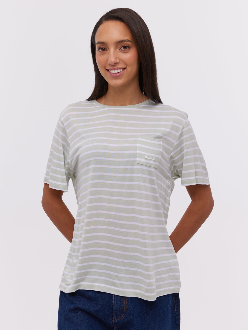 Nouria Striped Pocket T-Shirt for Men - Casual Comfort Fit Cotton Tee - Perfect for Everyday Wear, Outings & Relaxation
