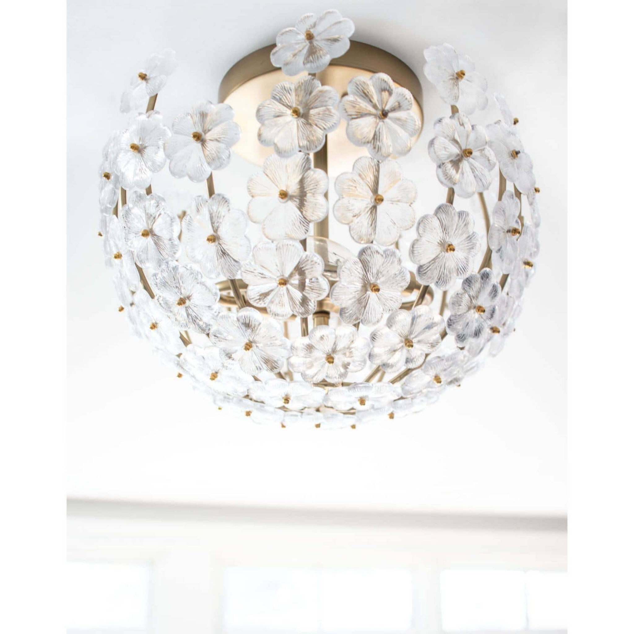 Charlotte Semi Flush Mount Ceiling Light - Modern LED Fixture for Bedroom, Kitchen & Hallway Lighting - Energy Efficient & Dimmable