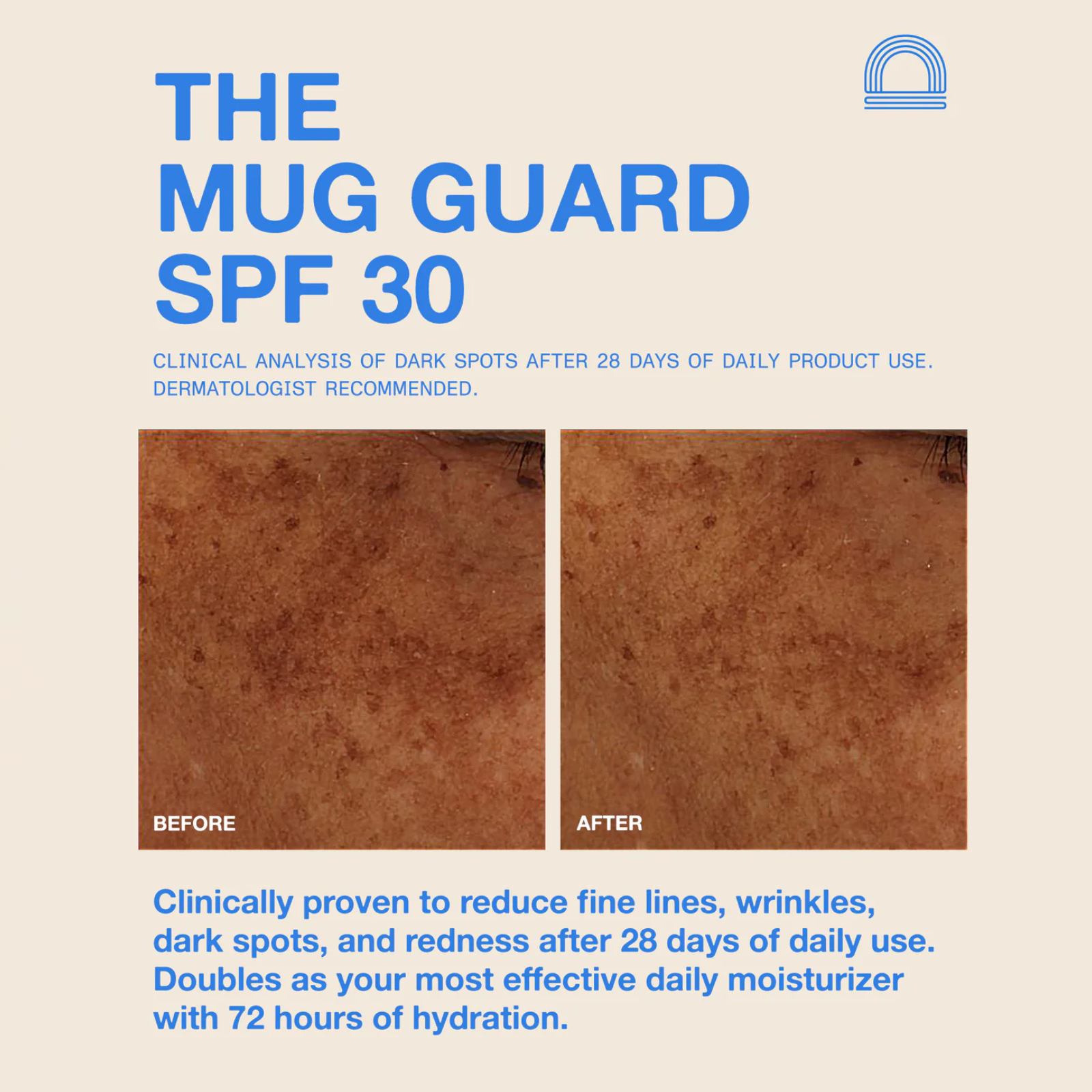 Dune Suncare The Mug Guard SPF 30 Sunscreen 2.4 FL OZ - Fragrance Free, Broad Spectrum UVA/UVB Protection - Perfect for Outdoor Activities, Beach & Travel