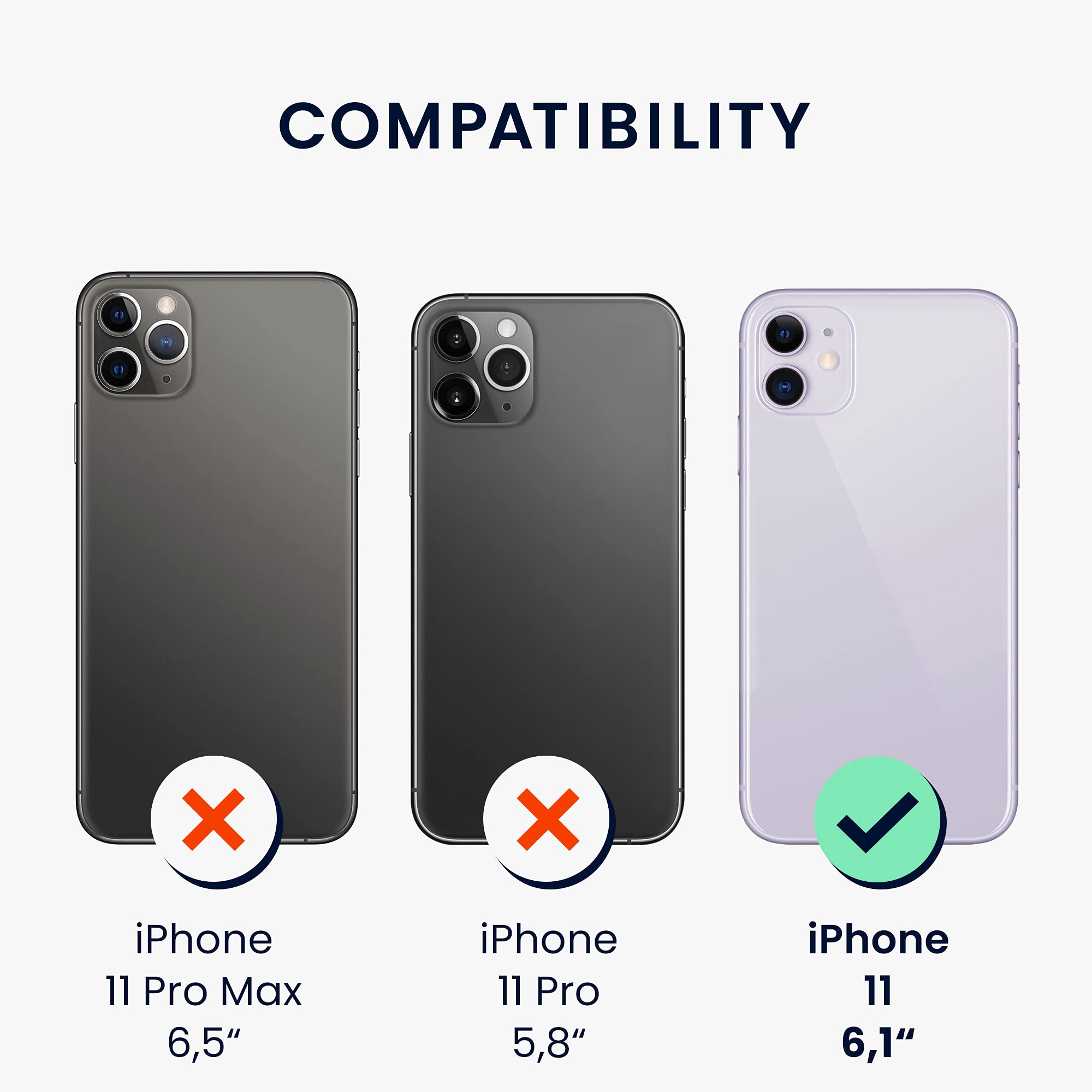 kwmobile Shockproof TPU Silicone Case for Apple iPhone 11 - Soft Matte Finish Protective Phone Cover in Magenta - Perfect for Everyday Use, Work & Travel