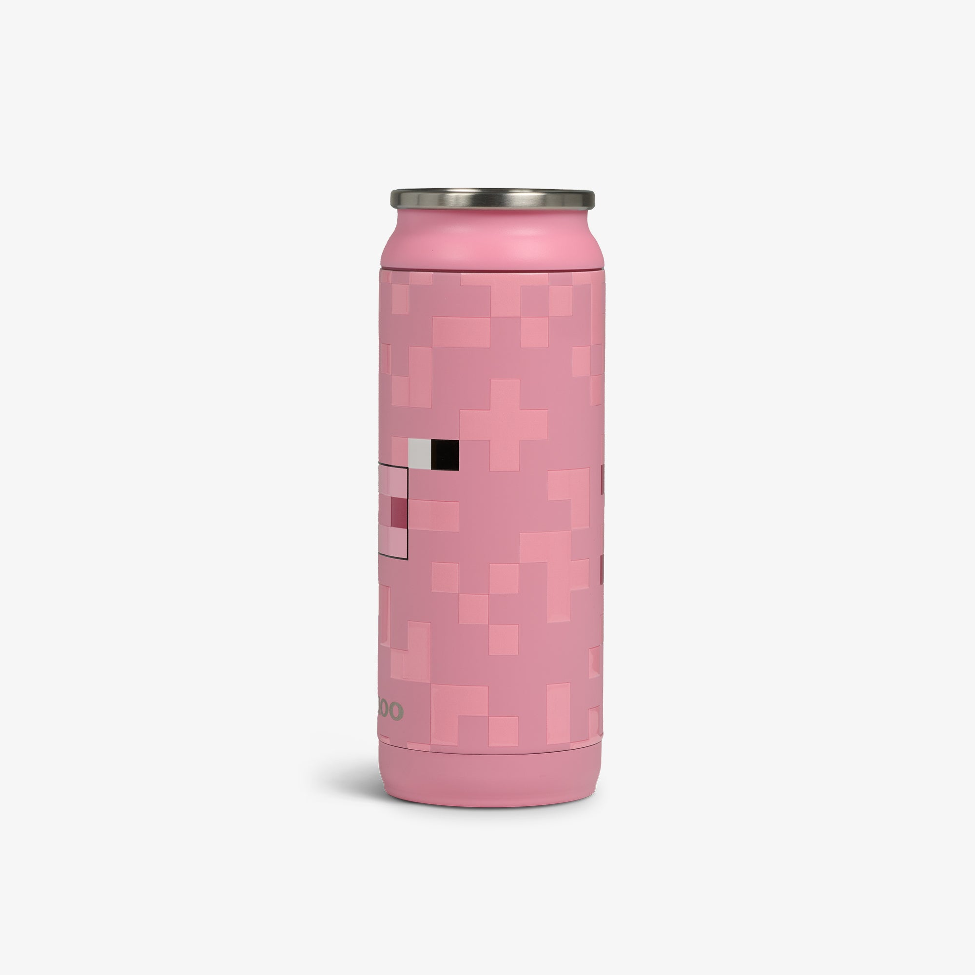 Official Minecraft Pig 16 Oz Stainless Steel Water Bottle - Perfect for School, Gaming & Outdoor Adventures