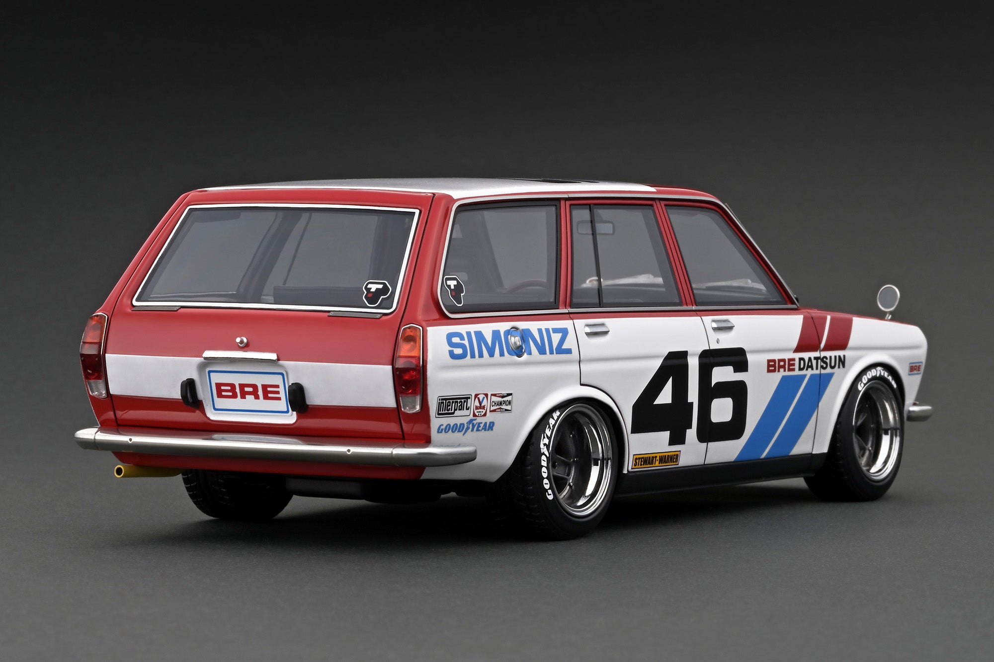 1/18 Scale Datsun Bluebird 510 Wagon BRE Model Car by Tarmac Works - Collectible Diecast Replica for Car Enthusiasts & Display in Home/Office