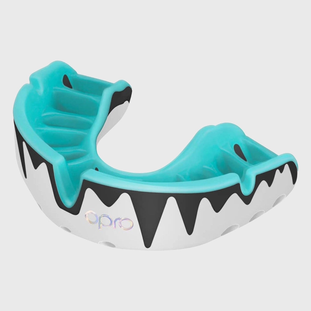 Opro Platinum Mouthguard for Sports - Mint Green, White & Black Options - Perfect for Boxing, Football & MMA Protection