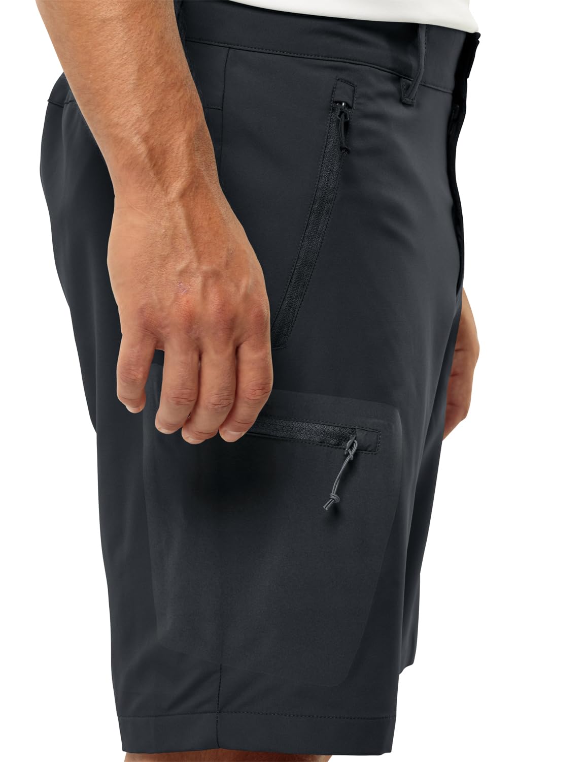 Jack Wolfskin Men's Active Track Shorts - Lightweight Quick-Dry Running Shorts for Outdoor Sports & Gym Workouts
