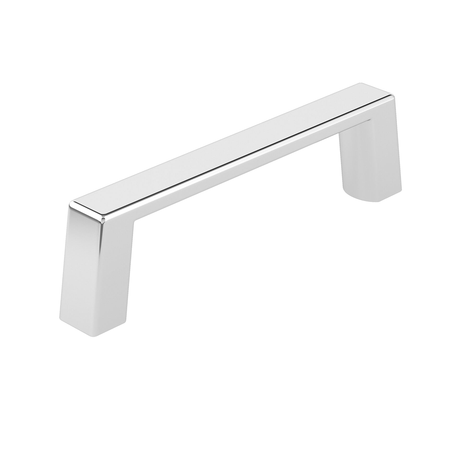 Modern Chrome Rectangular Cabinet & Drawer Pull Handle - 3 Inch (76mm) Center-to-Center - Richelieu Hardware BP10743140 Eglinton Collection - Perfect for Kitchen Cabinets, Bathroom Vanities & Furniture Upgrades