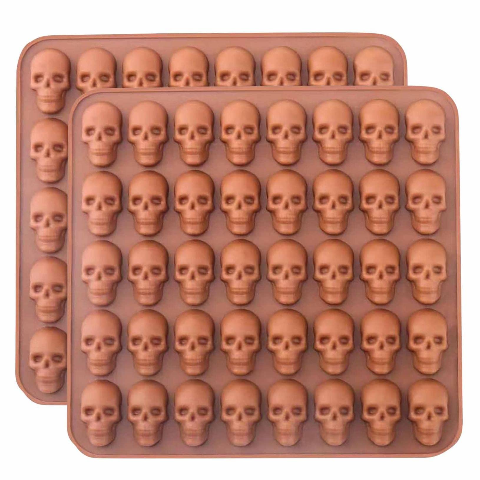 3D Skull Ice Cube Tray - Silicone Halloween Ice Mold for Whiskey, Cocktails, Juice & Coffee - Perfect for Parties, Home Bars & Spooky Drinks