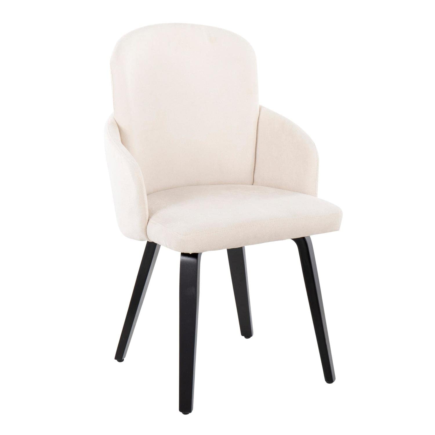 LumiSource Dahlia Upholstered Dining Chair Set of 2 - Modern Kitchen Chairs for Dining Table - Perfect for Small Spaces, Breakfast Nooks & Contemporary Dining Rooms