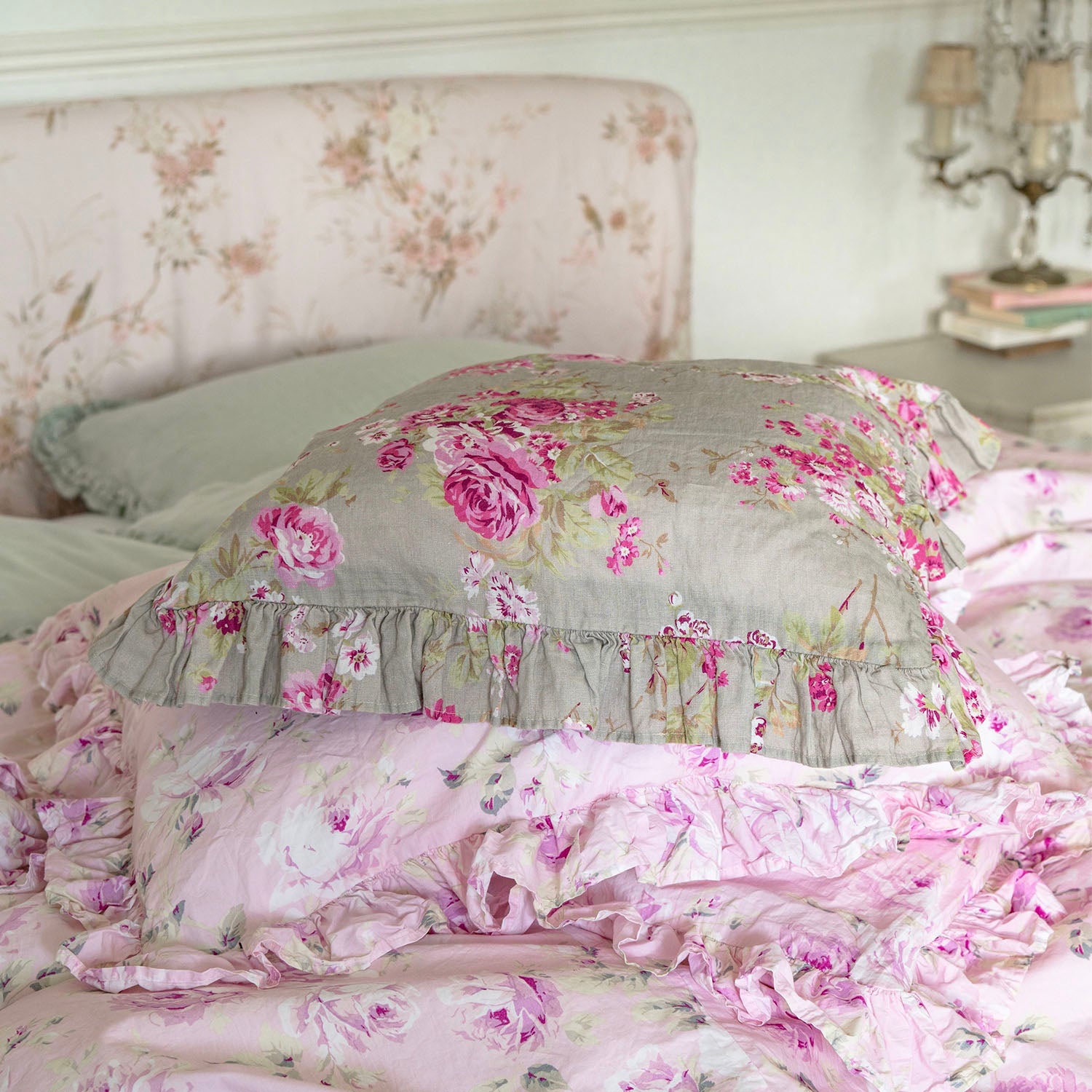 Luella Slipcovered Headboard - Upholstered Bed Headboard with Removable Cover, Queen Size, Modern Bedroom Decor for Home & Hotel Use