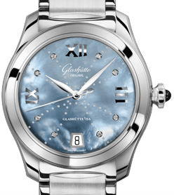 Glashutte Original Serenade Diamond Ladies Watch - Luxury Stainless Steel Women's Wristwatch for Elegant Evening Events & Special Occasions