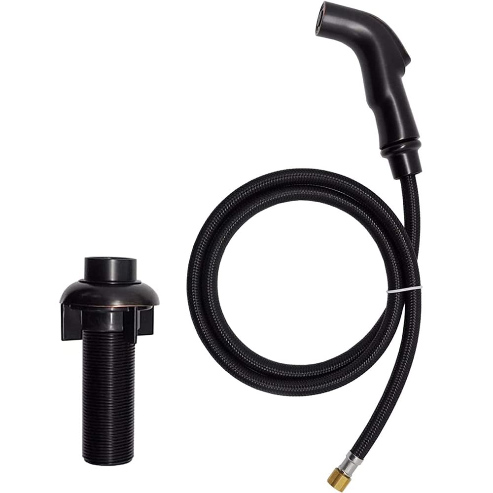 Houtingmaan Kitchen Sink Sprayer Replacement - Oil Rubbed Bronze Side Sprayer Head with Hose and Holder | Durable Sink Sprayer for Easy Dishwashing & Cleaning | Perfect for Home Kitchen, RV, and Outdoor Use