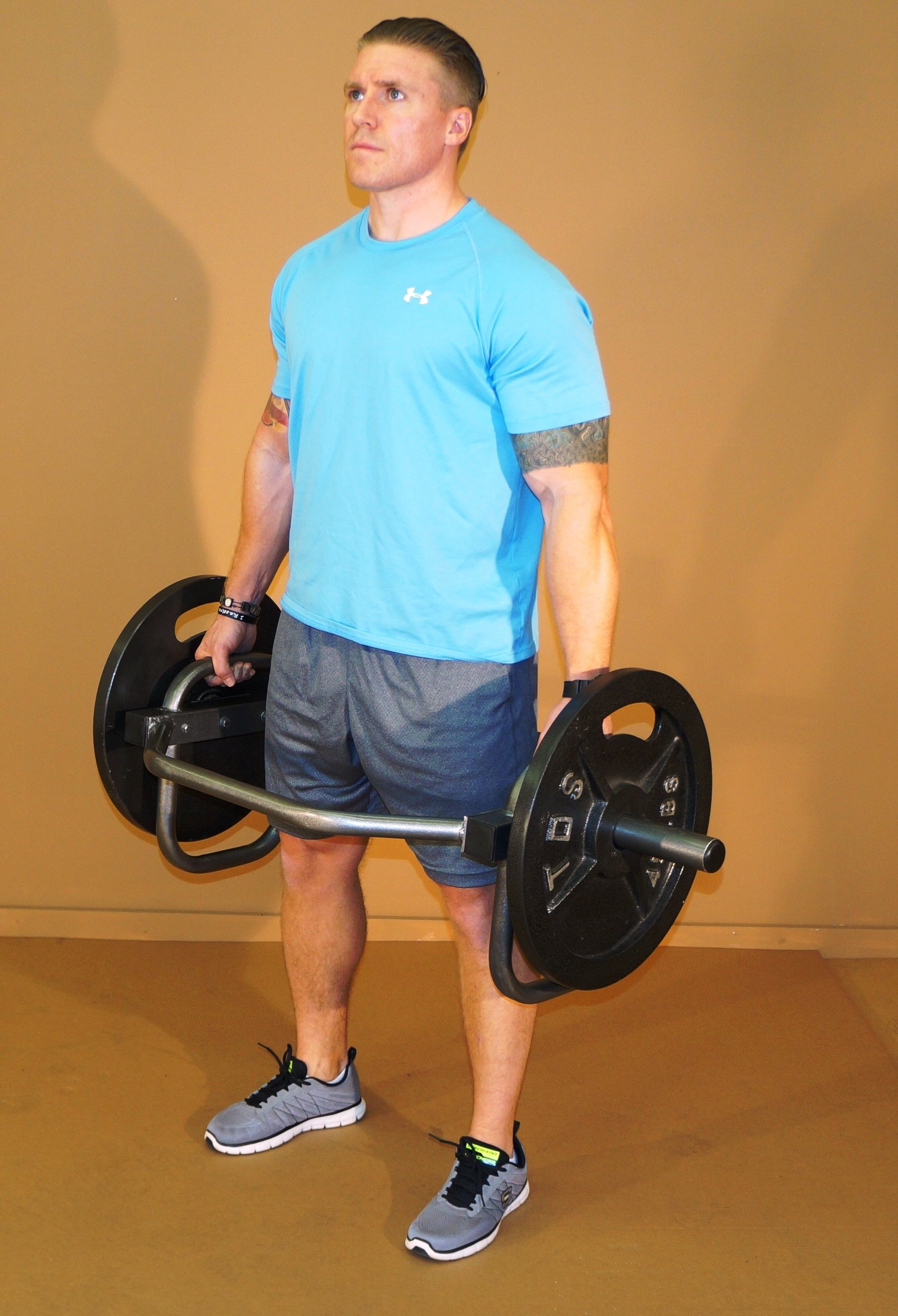 TDS Olympic Trap Bar - Heavy Duty Hex Bar for Deadlifts, Shrugs & Strength Training | Perfect for Home Gym & CrossFit Workouts