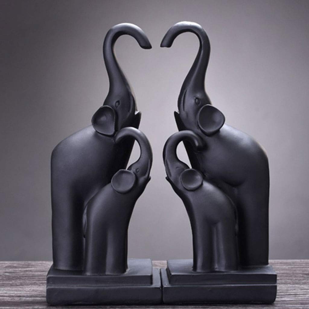 Heavy Duty Bookends for Large Books - Creative Desk Book Holder Stand, Home & Office Decor, School Supplies, Gift for Students - Supports Heavy Textbooks (Black) - Perfect for Bookshelves, Desks, and Study Spaces