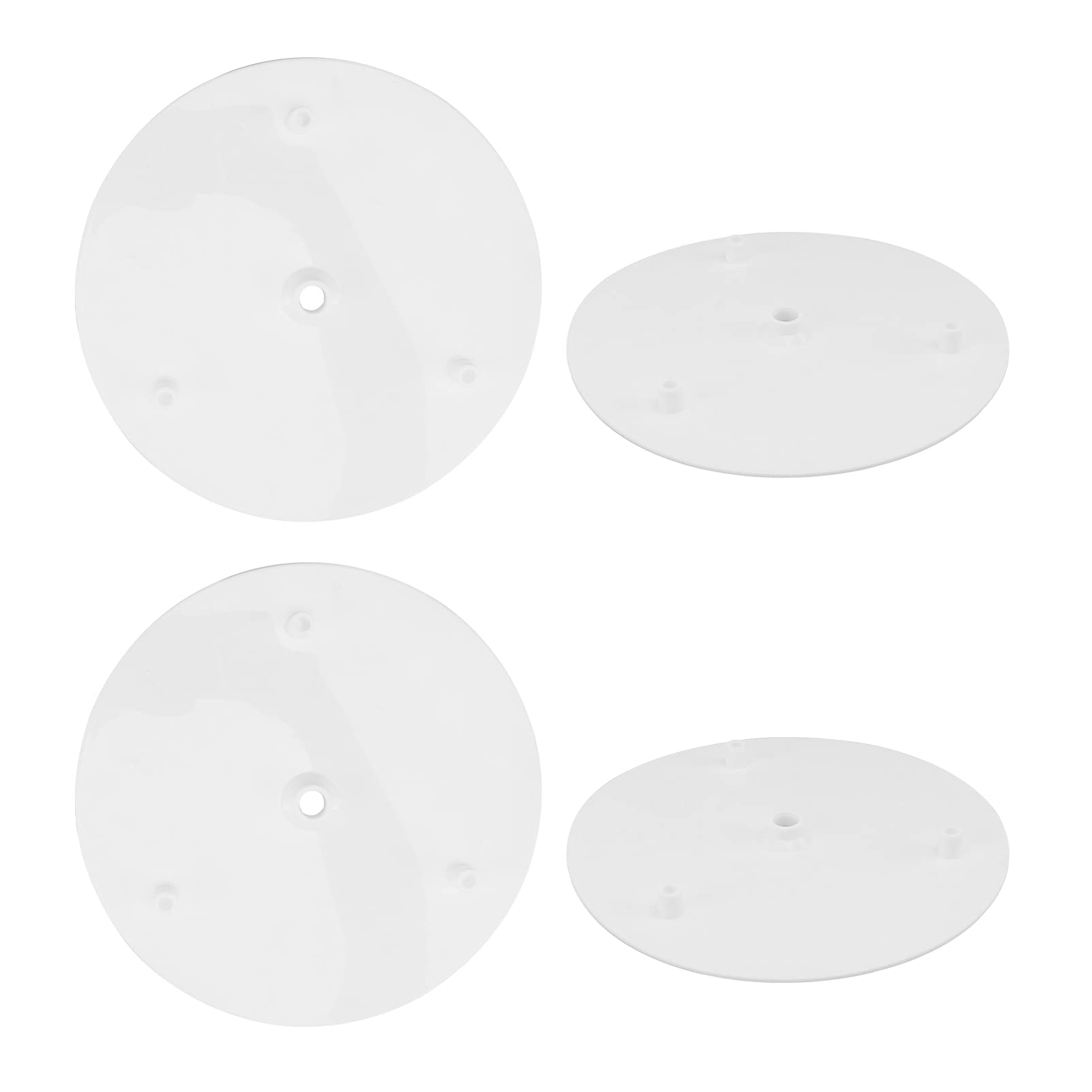 DOITOOL 4-Pack Cake Stand Support Structure - Stackable Cake Dowels, Separators & Gaskets for Multi-Layer Cake Display - White Round Cake Bracket for Wedding, Birthday & Party Dessert Displays