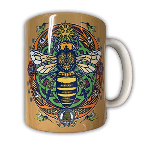 Queen Bee Coffee Mug - Cute Bee Design Ceramic Tea Cup for Women & Men - Perfect for Home, Office, or Gift Giving