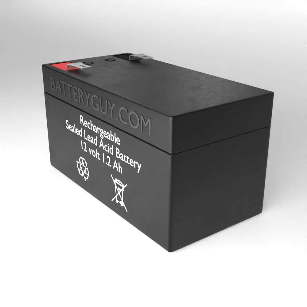 ES1.2-12 Replacement 12V 1.2Ah SLA Rechargeable Batteries (4-Pack) - Compatible with Security Systems, Emergency Lights & Backup Power Supplies