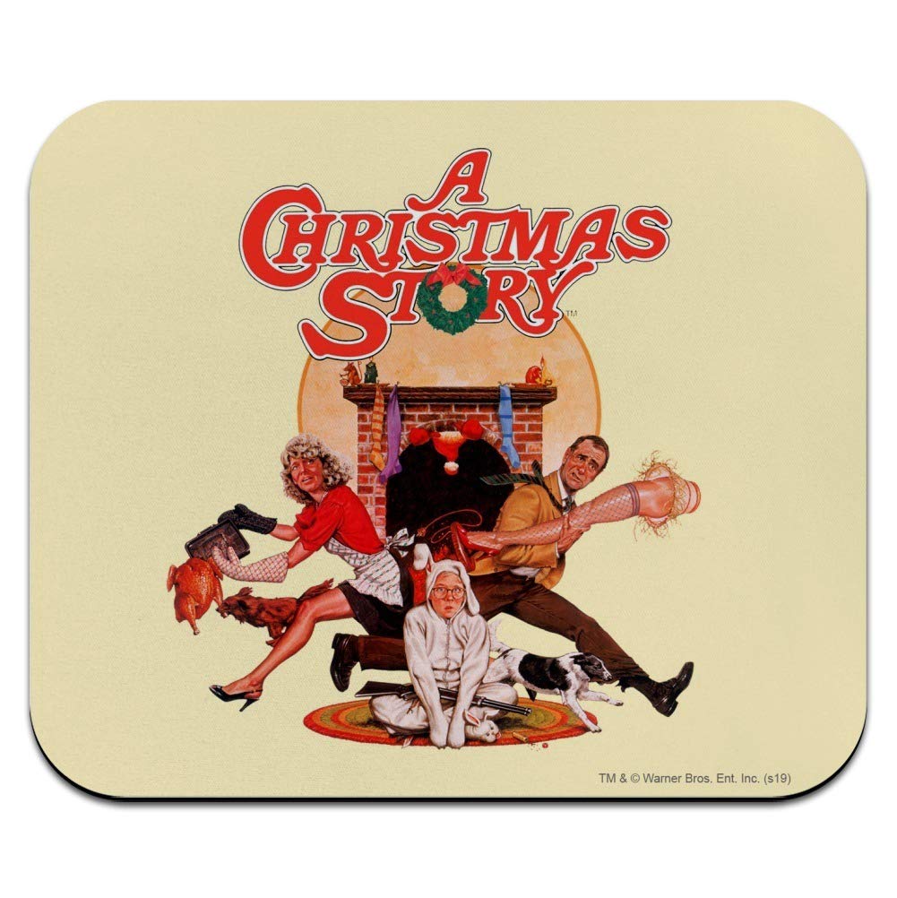 Christmas Story Poster Mouse Pad - Low Profile, Thin Design for Gaming & Office Use - Perfect for Holiday Decor & Workspace Setup