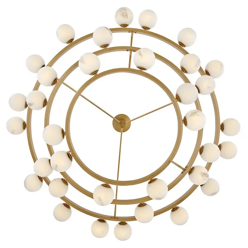 Harold Art Glass Ball Multi-Tier Chandelier - Elegant Crystal Ceiling Light Fixture for Dining Room, Living Room, Bedroom, and Entryway Lighting Decor
