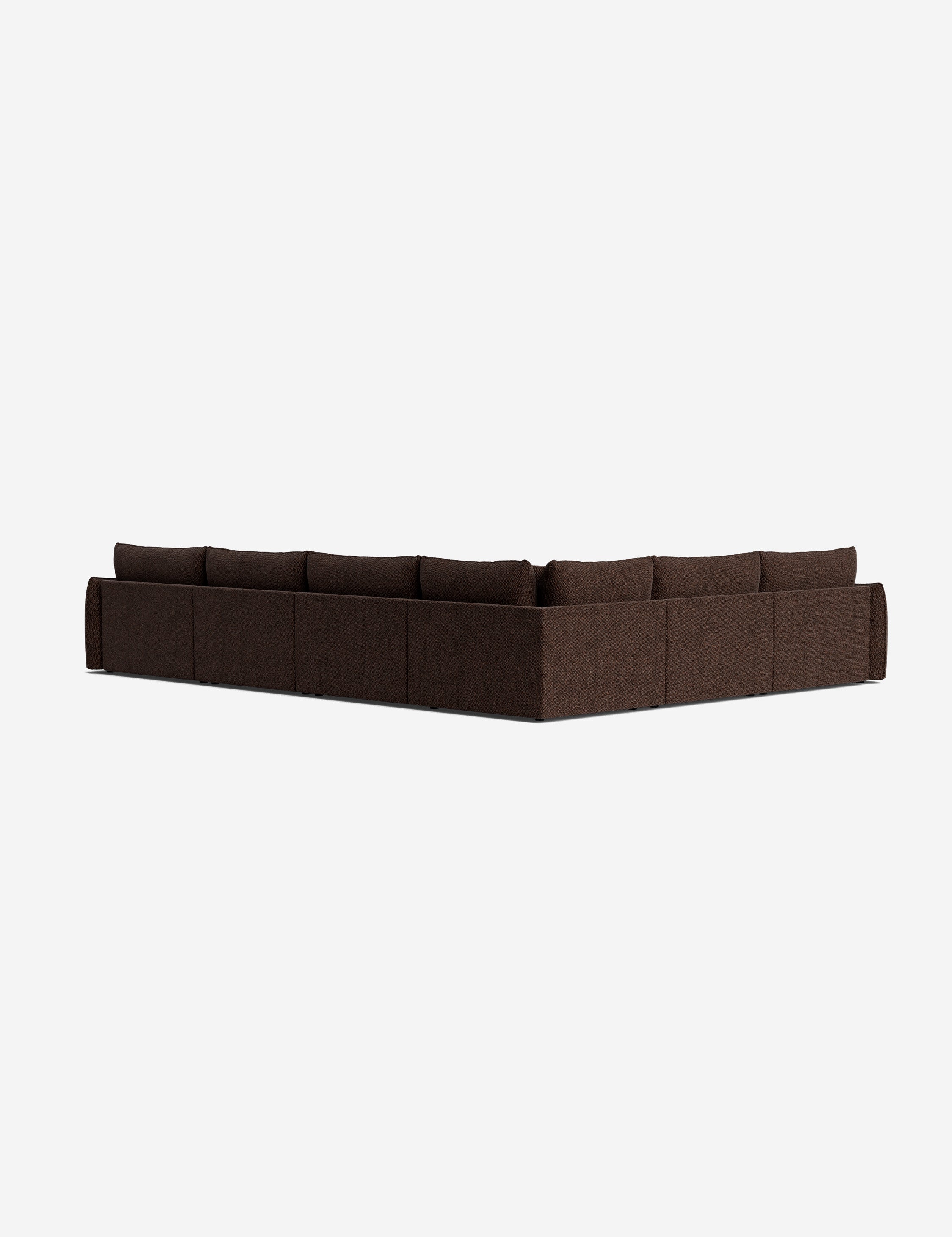 Balmer Modular Corner Sectional Sofa with Ottoman - Modern L-Shaped Living Room Furniture for Small Spaces | Perfect for Apartments, Condos & Family Gatherings