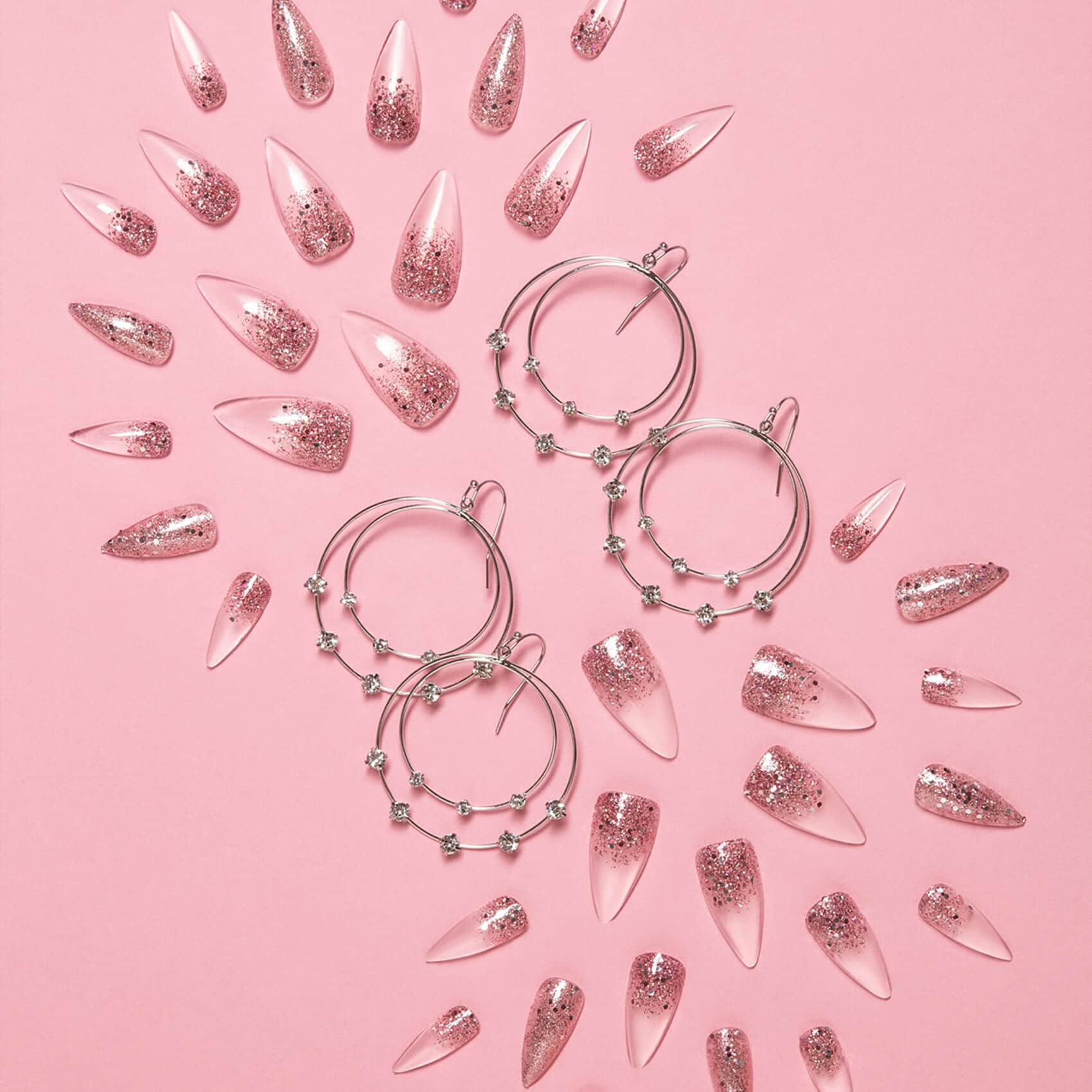 Kiss Jelly Fantasy Long Press on Nails - Jelly Like False Nails with Extra Length for Women | Perfect for Parties, Weddings, and Special Occasions