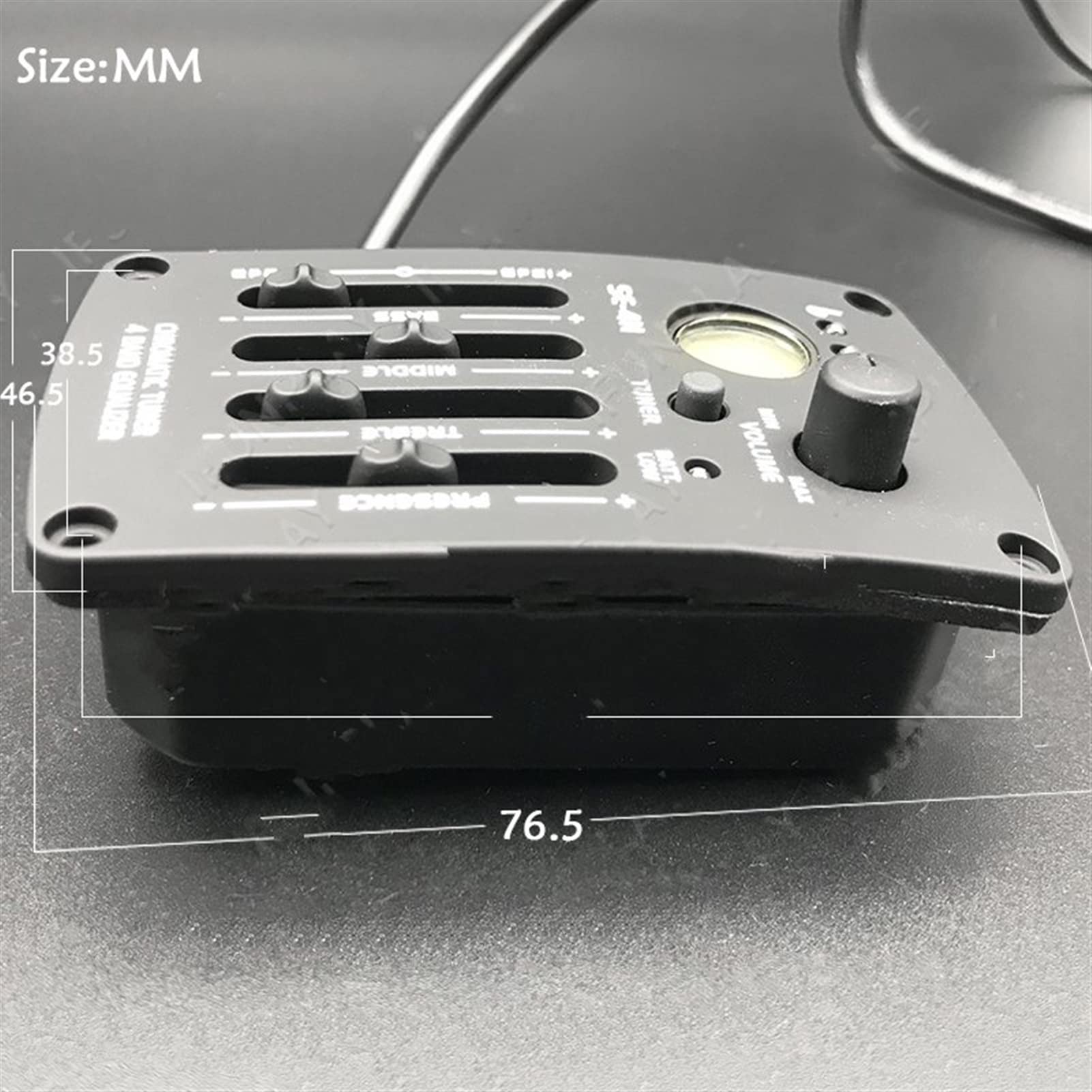 4-Band EQ Acoustic Guitar Pickup with LCD Tuner & Piezo Preamp - Professional Guitar Accessories for Live Performance & Studio Recording