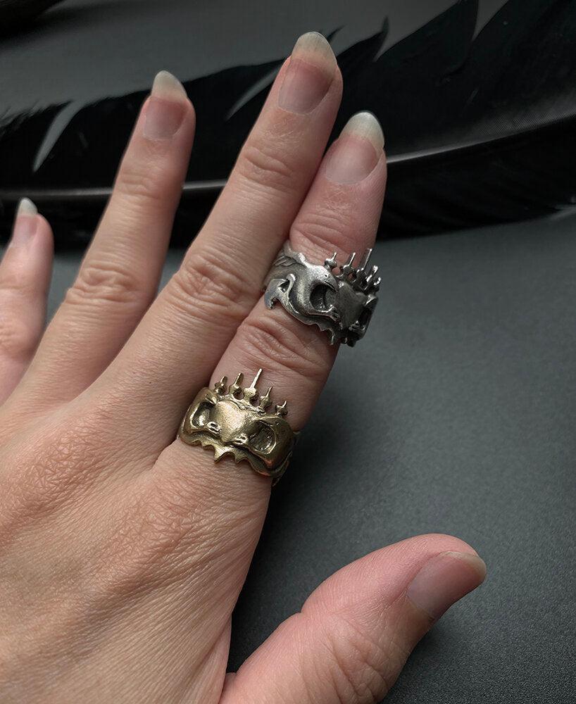 Amor Et Fidelitas Ring - Elegant Silver Love & Fidelity Promise Ring for Women - Perfect for Anniversaries, Engagements & Romantic Gifts