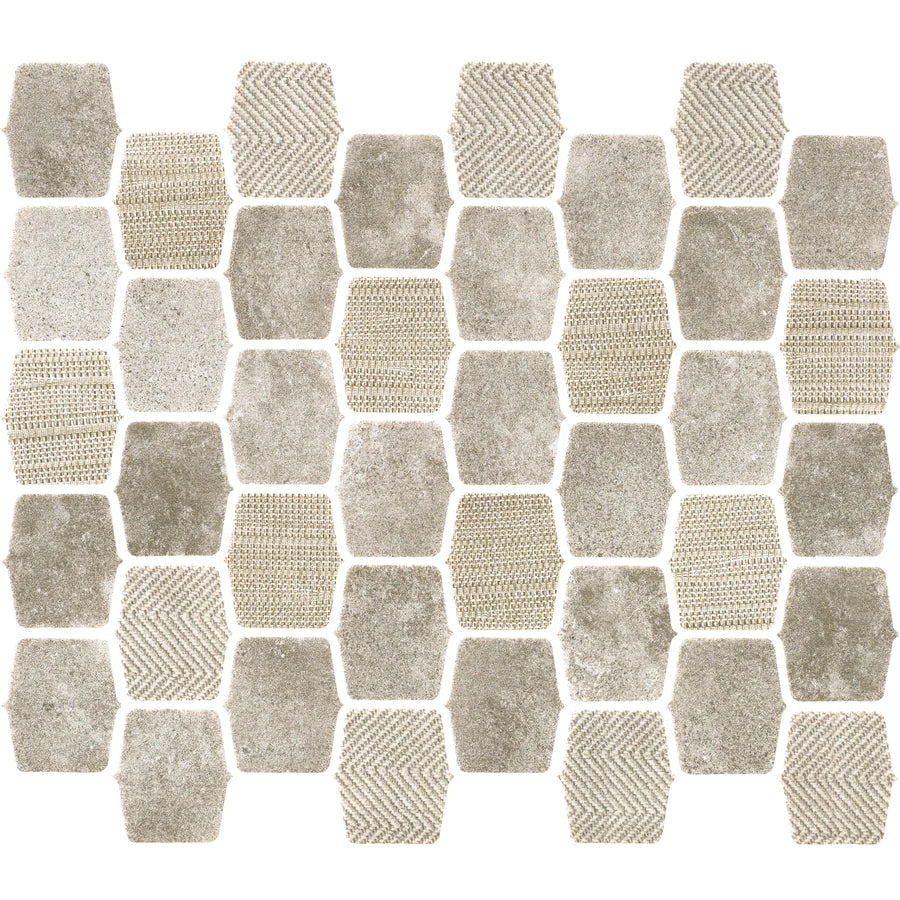 Serene Layers 2 Inch Lantern Glass Mosaic Tile - Silver Mist for Kitchen Backsplash, Bathroom Wall & DIY Home Decor