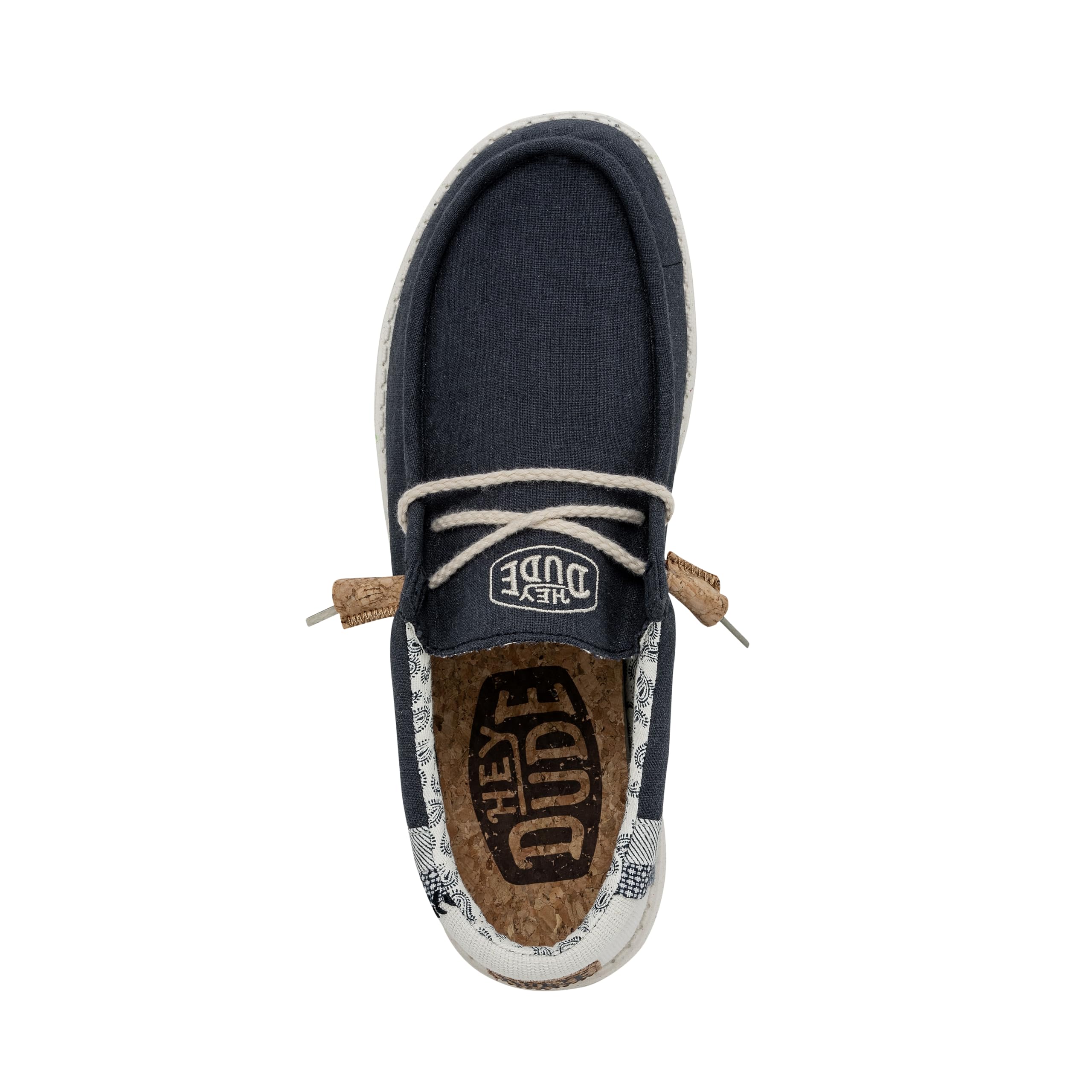 Hey Dude Wally Break Stitch Moc Toe Shoes for Men - Lightweight & Comfortable Casual Loafers - Perfect for Walking, Travel & Everyday Wear