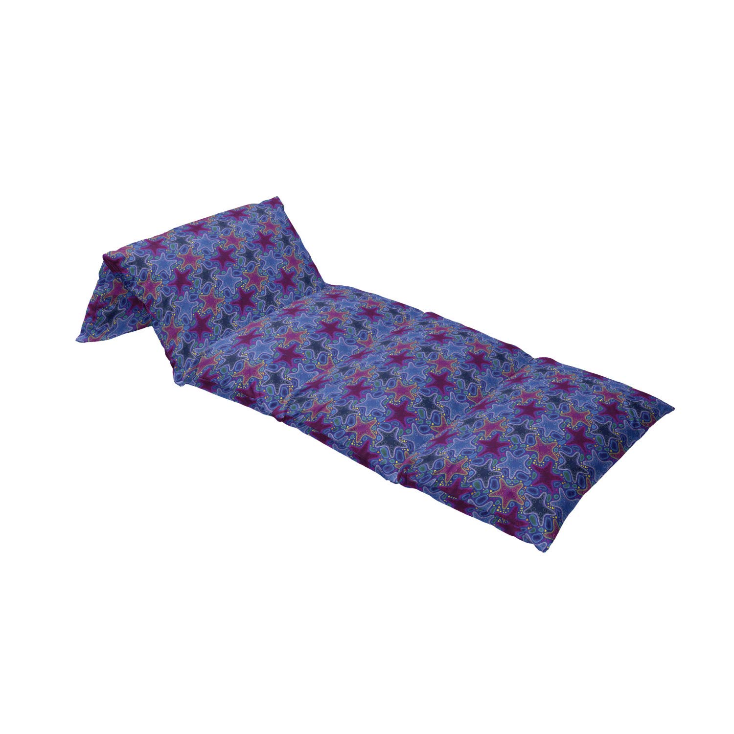Ambesonne Psychedelic Floor Pillow Cover - Dotted Starfish & Pebbles Maritime Theme, Aquatic Animal Print, 88